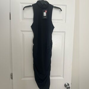 Fashion Nova Black Midi Dress